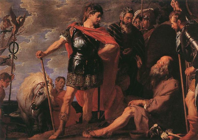 CRAYER, Gaspard de Alexander and Diogenes fdgh Norge oil painting art